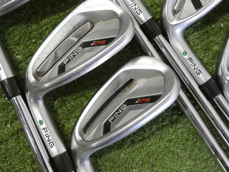 Hierros para mano izquierda Ping i25 5-W y U CFS acero rígido punto verde 2,25* vertical Foto 4 de 4