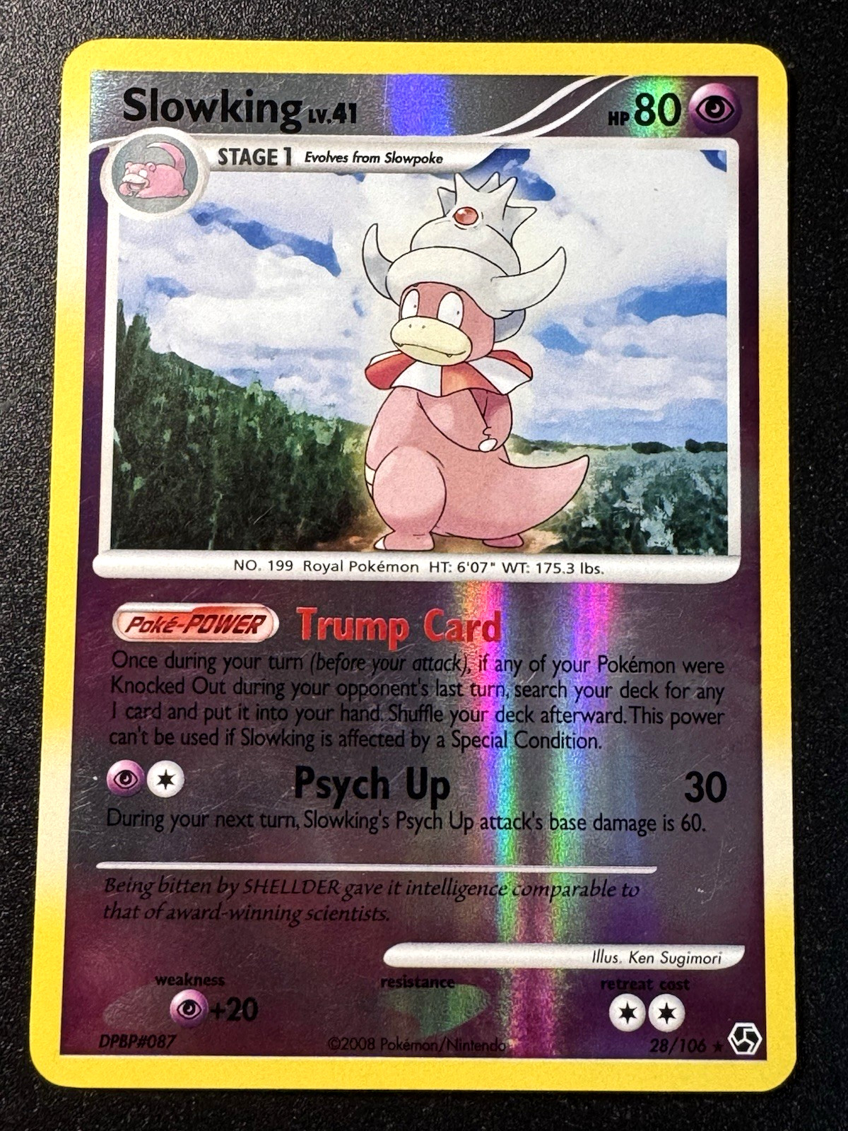 Slowking 28/106 Great Encounters Pokemon Card Reverse Holo Foil Rare Near Mint