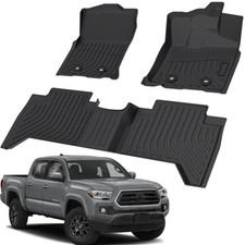 Car Floor Mats for Toyota Tacoma Double Cab 2018 2019 2020 2021 2022 2023 NO FIT