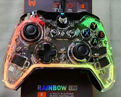 BIGBIGWON C1 lite/S game controller PC Switch PS4 audio rainbow competitive game