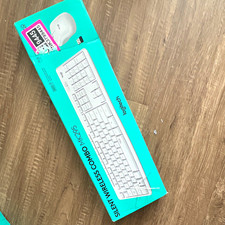 Logitech MK295 Silent Wireless Keyboard  Mouse Combo QWERTY English White