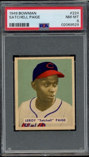 Satchell Paige #224 1949 Bowman card