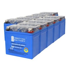 Mighty Max YTX5L-BS GEL Motorcycle Battery Replacement - 12V 4AH 10CCA - 10 Pack
