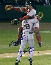 Keith Foulke Jason Varitek Dual Signed Autographed 8x10 photo Boston Red Sox 04