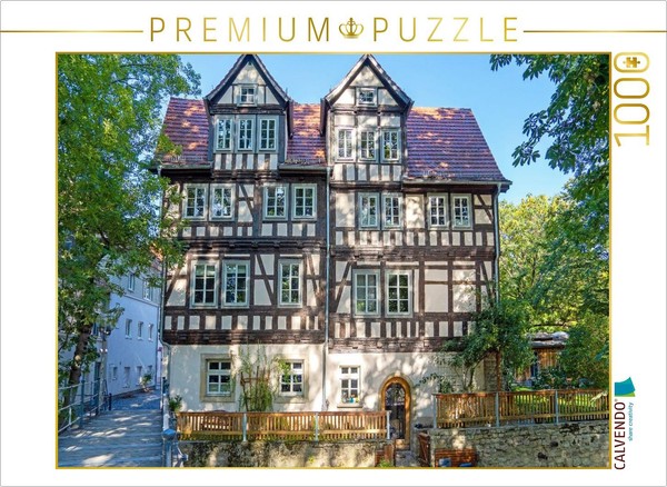 Calvendo Puzzle Historic Half-Timbered Houses In Erfurt | 1000 Pieces, Finished-image