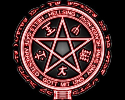 Anime hellsing black background Custom Gaming Mat Desk