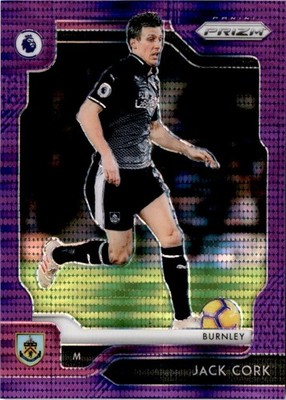 2019-20 Panini Prizm Premier League #244 Jack Cork Breakaway Violet #/75 Burnley