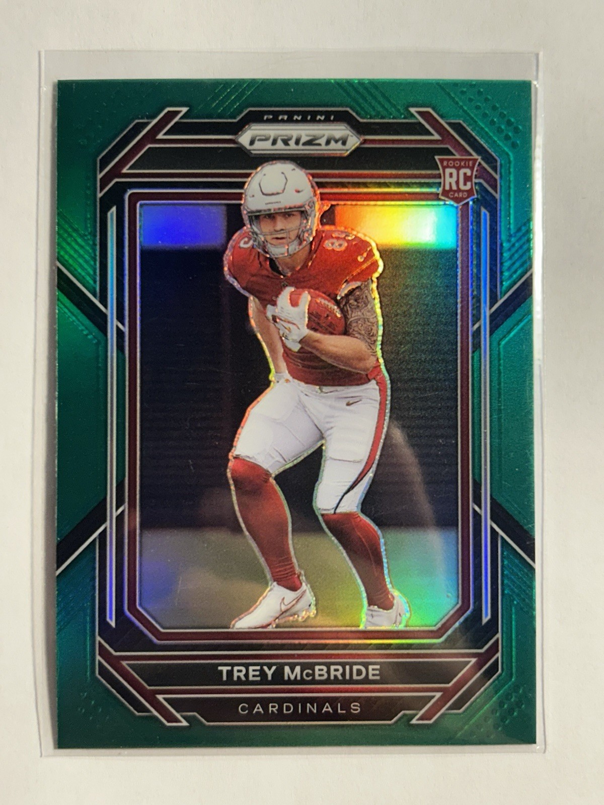 2022 Panini Prizm - Rookies Trey McBride #327 Green Prizm (RC)