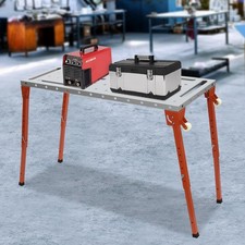Steel Portable Welding Table Welding Workbench Table Folding Work Bench Silver~