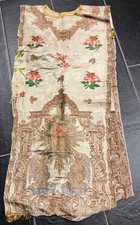 Antik 20er/30er Jahre kirchliches Inventar Altar Altartuch Brokat 110cm x 50 cm