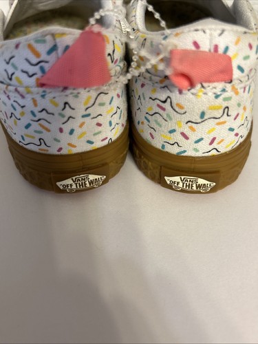 VANS ASHER V ICE CREAM CONE WHITE SKATE SHOES TODDLER 9.0 Gently Worn - Picture 2 of 8