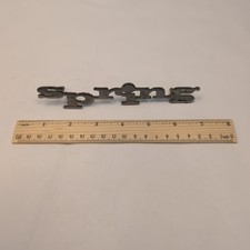 Rare Vintage Siata Spring 850 Rear Script Emblem Badge - Italian Coachbuilt Rare Vintage Siata Spring 850 Rear Script Emblem Badge - Italian Coachbuilt