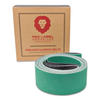 Red Label Abrasives 2 X 72 Inch 220 Grit Metal Grinding Ceramic Sanding Belts...