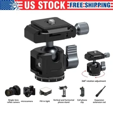 Camolo 360 Rotation Tripod Ball Head Holder w/ Arca For Camera Quick Release Set