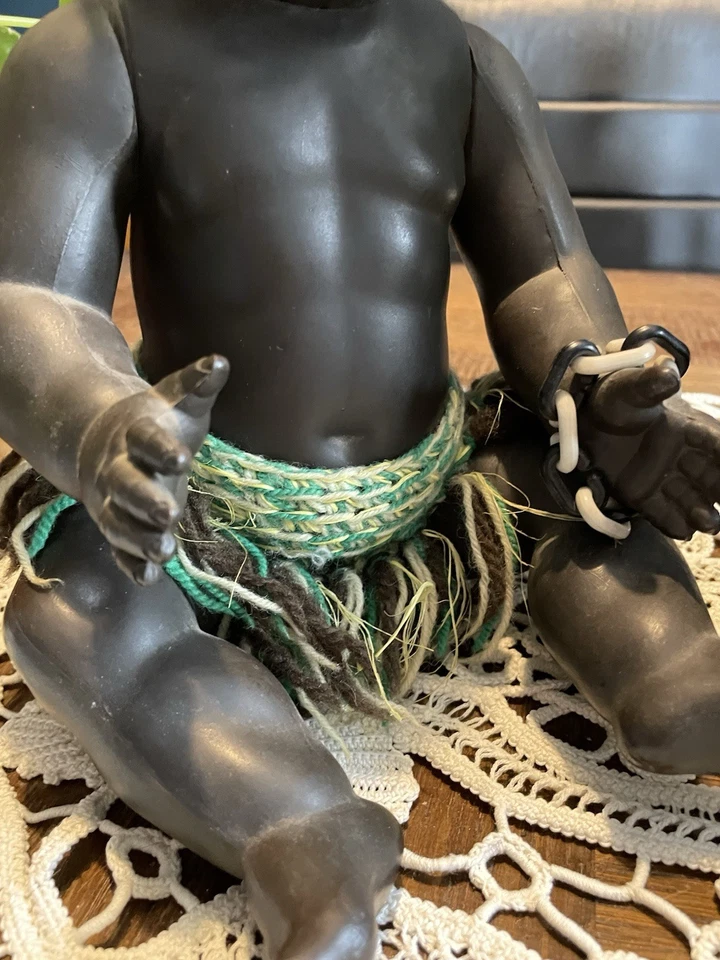 Duo baigneurs Africains anciens celluloïd Convert - Photo 4/4