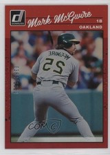 2023 Donruss Retro 1990 Variation Holo Red Mark McGwire (Reversed Image) 1ja9