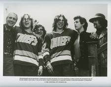 SLAP SHOT 8x10 b/w Press Photo / Jeff & Steve Carlson & David Hanson