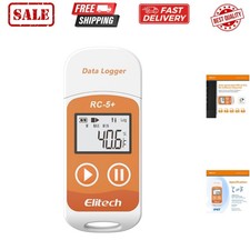 Digital PDF USB Temperature Data Logger Reusable Recorder Refrigerator Thermo...