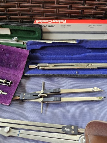 Vintage Zeichen- & Linealwerkzeuge Posten gebraucht Alvin, Pickett & mehr gebraucht N2 - Bild 10 von 20