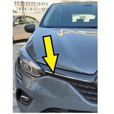 Moulure de garniture de grille avant chromée pour cadre de couverture en...