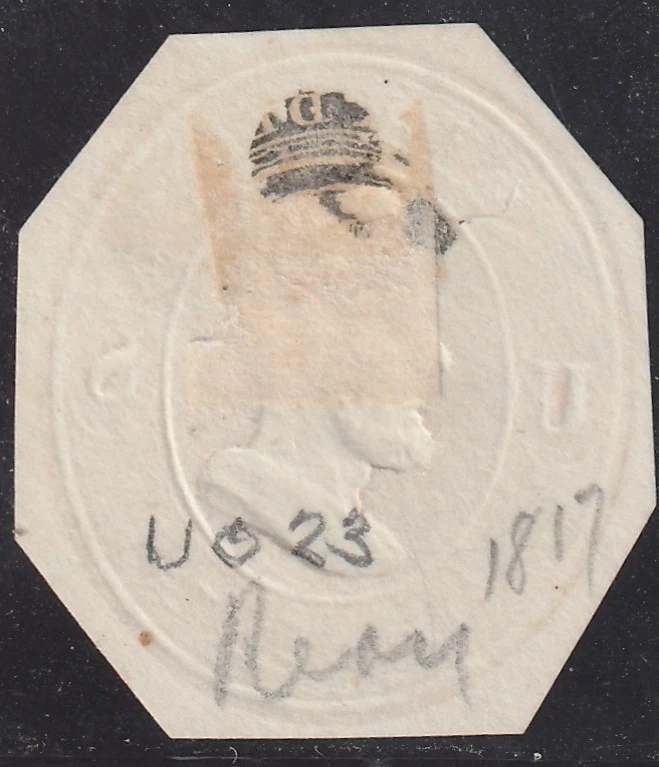 USA stationery OFFICIAL, WAR DEPARTMENT UO23 cut out, 6 C. red, used, CV 90$ - Image 2 of 2