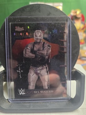 Topps 2025 Chrome WWE x Cactus Jack Rey Mysterio #6 Black Refractor /10