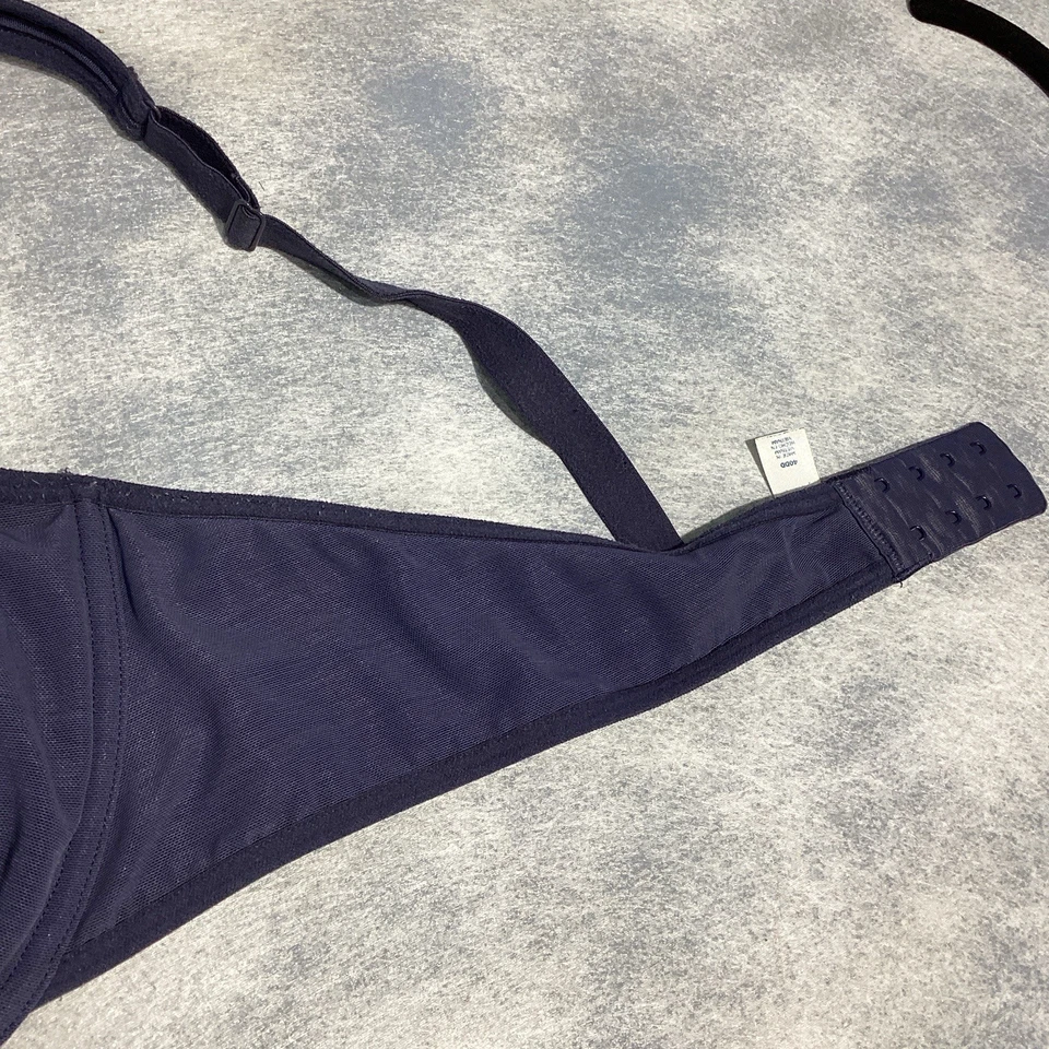 Lote de 2 Sujetadores de Copa Suave Forrados con Aros Azul Marino Antiguo Talla 40DD Foto 3 de 4