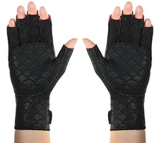 Premium Arthritic Gloves, Black, Relieves Pain, Size X-Small (82199)