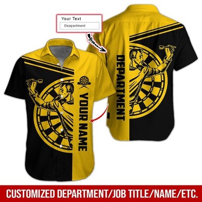 Darts Hawaiian Shirt Custom Name Darts Uniforms Personalized Aloha Hawaiian Shir