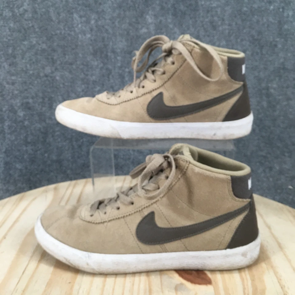 Nike Shoes Womens 8 Bruin High SB Athletic Skate Sneakers 923112-200 Beige Suede - Image 2 of 4