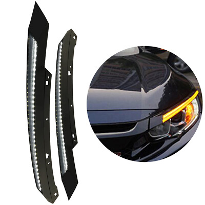 For 2016-2021 2017 Honda Civic LED Hatchback Day Time Running Fog Lights Lamps