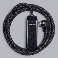 PHILIPS EXTENSION CORD WITH SURGE PROTECTION 8ft