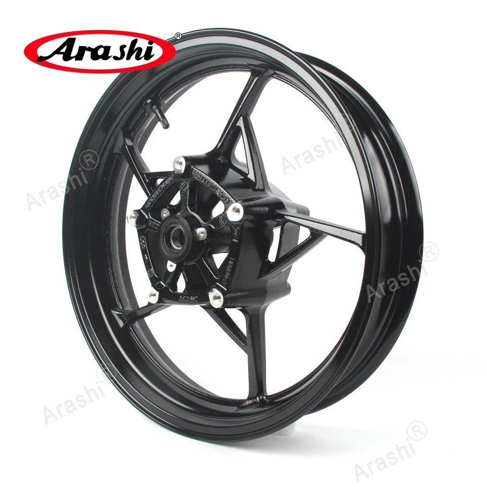 Llanta delantera negra brillante 17x3,5"" apta para Kawasaki Ninja 650 Z650 2017-2023 2018 Foto 2 de 4