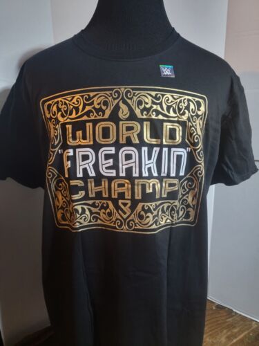 SETH ROLLINS  "WORLD FREAKIN CHAMP" WRESTLING SHIRT   NEW   XXL   WWE/AEW/NXT - Picture 1 of 8