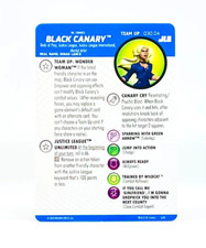 DC Heroclix Black Canary 030.04 Team Up Card Justice League Unlimited