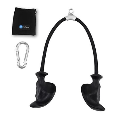 Tricep Rope with Ergonomic Handles, 36 Inch Tricep Pull Down Rope for Black