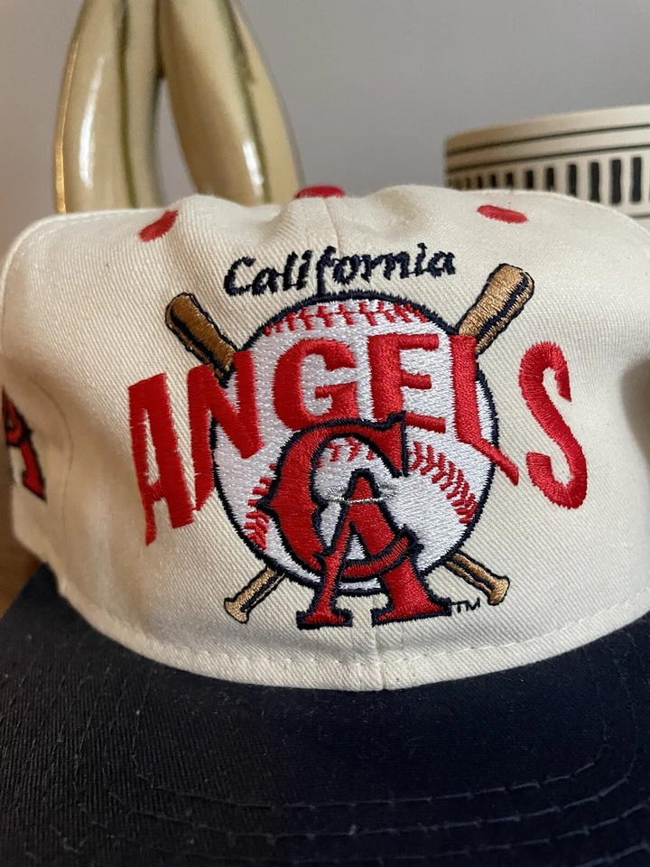 RARE California Anaheim Angels Vintage #1 Apparel 90's Snapback Cap / Hat - NWT - Image 2 of 4