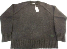 OOBE Brand Men's Edisto Crew Neck Virgin Wool Sweater Nut Brown NWT Ships Free