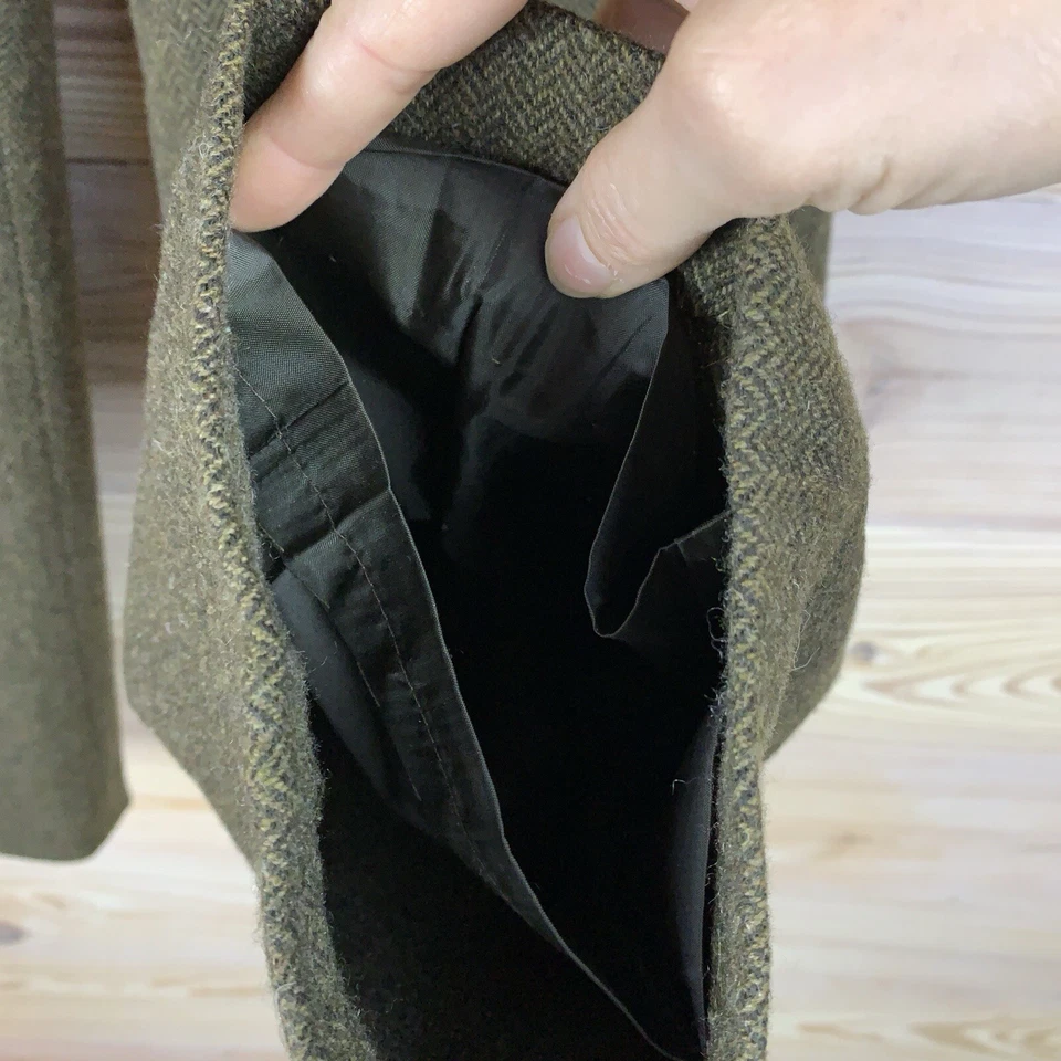 Pantalones de vestir Chaps para mujer 6 espiga tweed forrados lana Heritage Preppy Foto 3 de 4