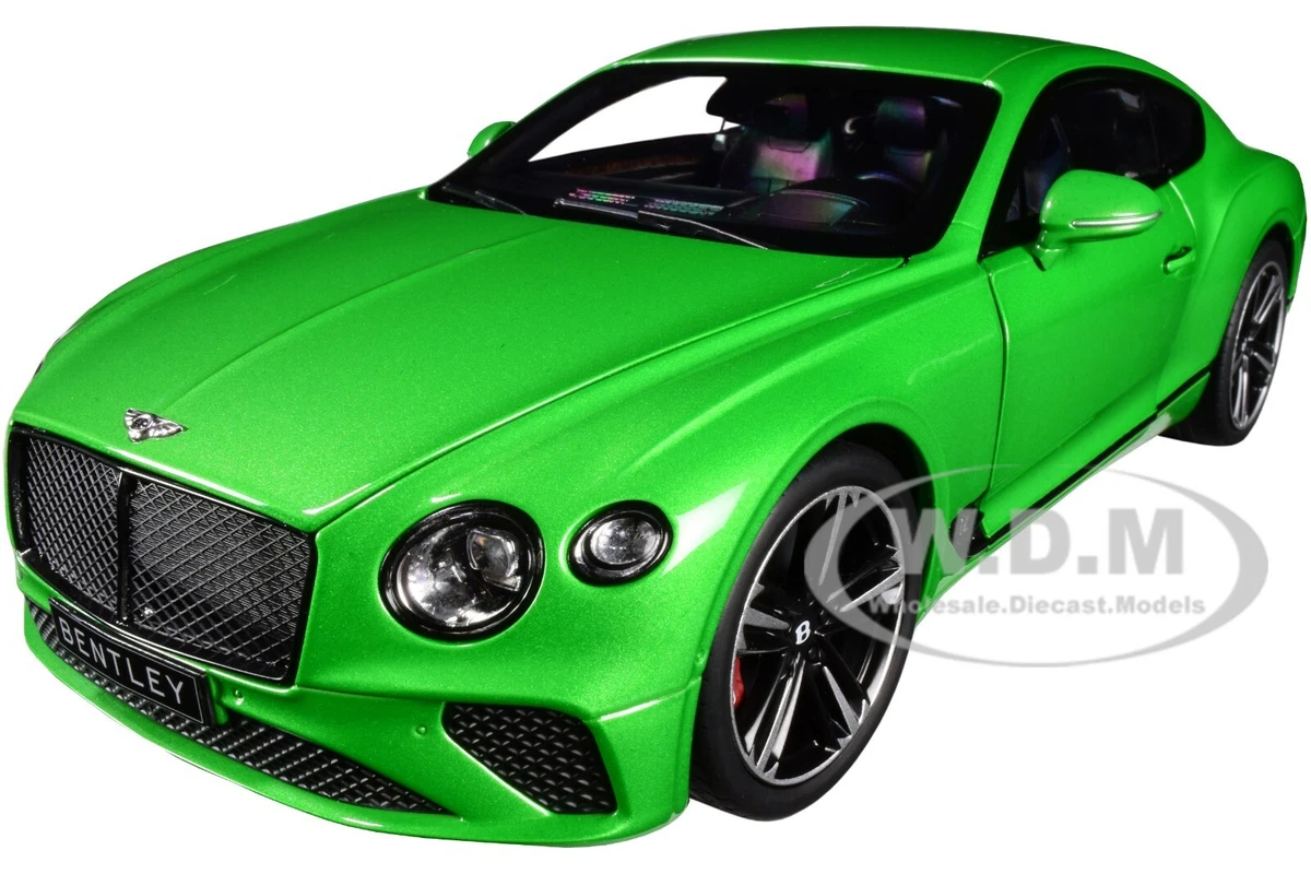 2018 BENTLEY CONTINENTAL GT APPLE GREEN MET. 1 18 DIECAST MODEL