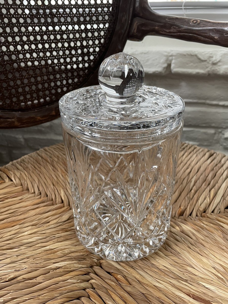 Cut Crystal Barrel Biscuit Cookie Jar with lid | eBay