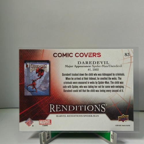 2024 Marvel Renditions Spider-Man Comic Covers Corners Impel Inserts Pick Choose - Picture 11 of 25