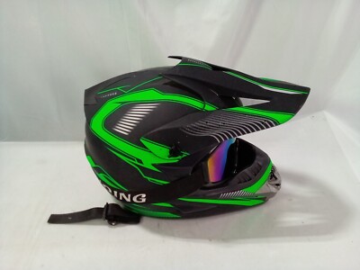 Sanqing SQTH-YY01 DOT FMVS5 No.218 Certified Helmet - Large 59-60, Black and Gre