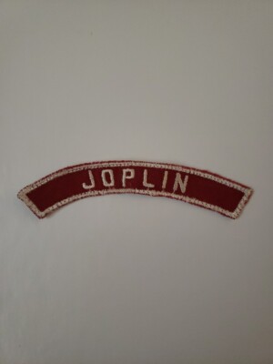 Vintage Boy Scout Joplin Missouri Red White State Strip BSA 1952-1970's