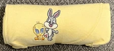 Flannel Cotton Receiving Blanket Baby Looney Tunes Yellow Tweety Bird Bugs Bunny