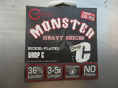 SET Cleartone Monster 13-70 Stärke E-Gitarrensaiten SCHNELLER KOSTENLOSER VERSAND