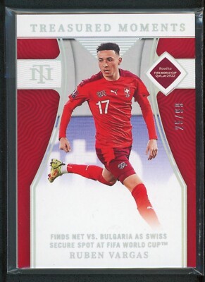 2022 RUBEN VARGAS 25/99 PANINI NATIONAL TREASURES FIFA ROAD TO WORLD CUP