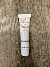 Thisworks Morning Expert Hyaluronic Serum .5oz / 15ml Travel Size NWOB