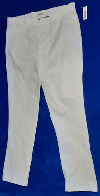 Amazon Essentials Goodthreads Men's Slim-Fit Chino Pants Slacks White 35wx30L
