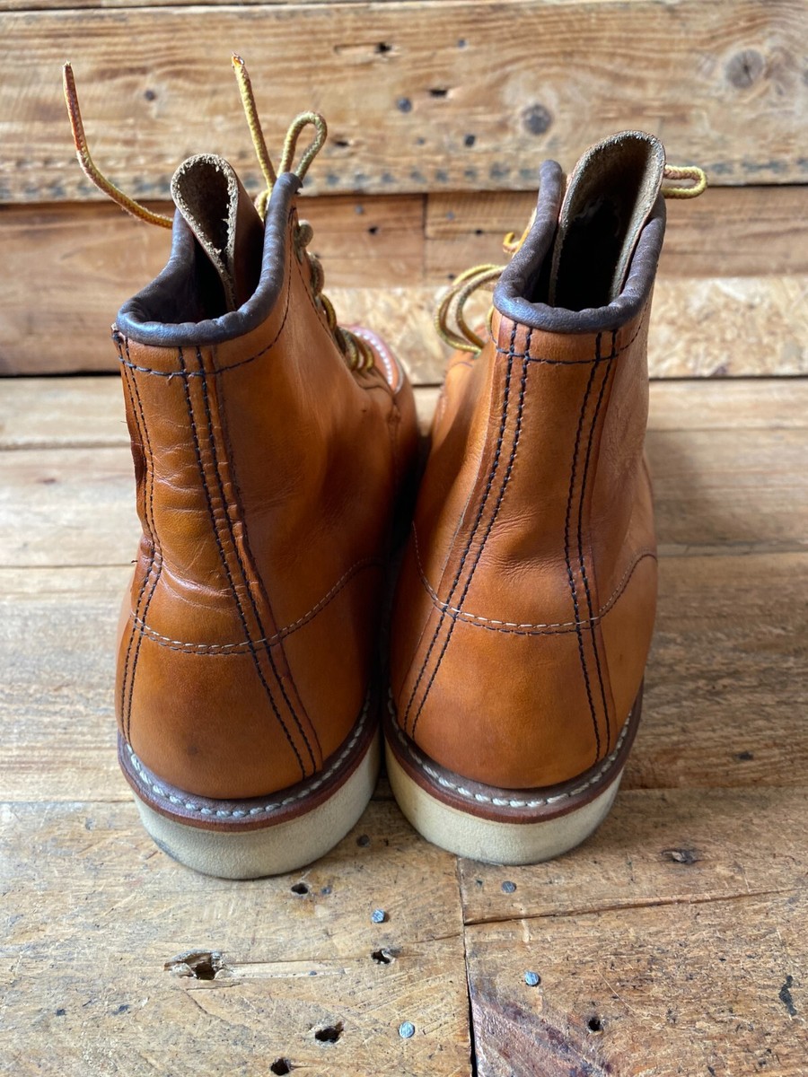Redwing heritage MOC-TOE brown leather boots STYLE 875 US 8E UK 7